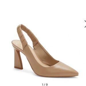Vince Camuto Teritin Pointed Toe Slingback in tortilla